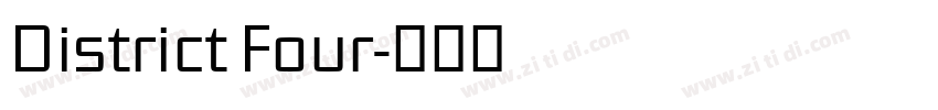 District Four字体转换